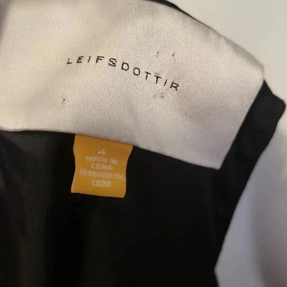 Anthropologie Leifsdottir Black Silk Blend Bubble Hem Cocktail/Shift Dress(4) - Picture 9 of 10